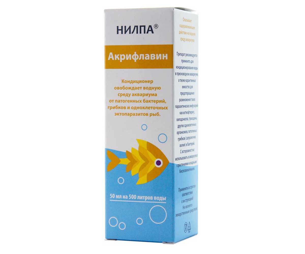 Кондиционер Для Аквариума Акрифлавин 50мл НИЛПА