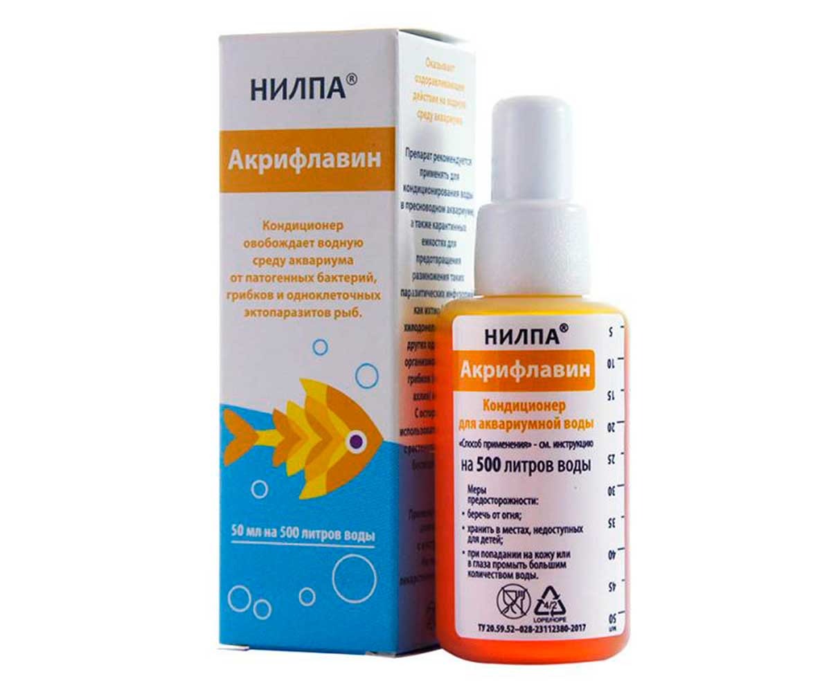 Кондиционер Для Аквариума Акрифлавин 50мл НИЛПА