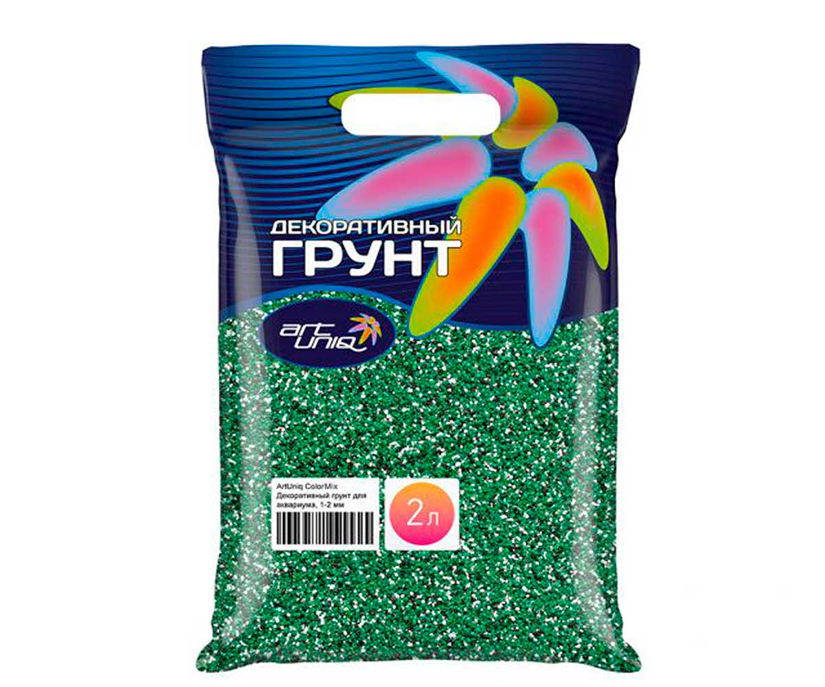 Грунт Для Аквариума Artuniq Colormix Jungle 1-2мм 3кг-2л Art-5020722