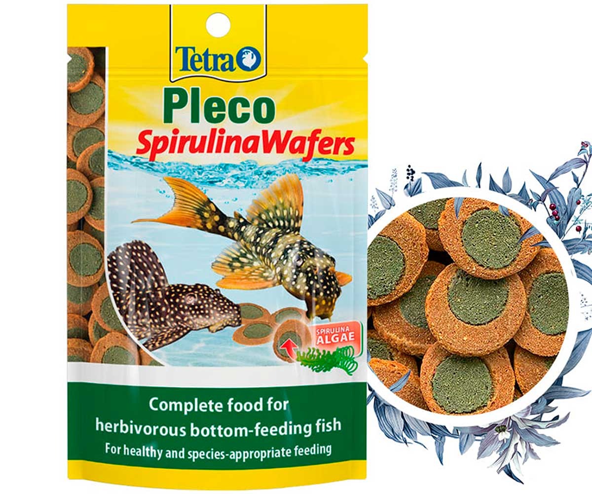 Корм Для Донных Рыб Tetra (Тетра) Pleco Spirulina Wafers Чипсы 15г 281899