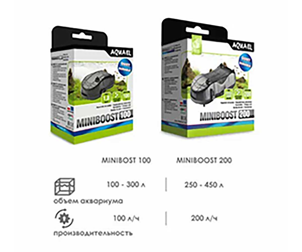 Компрессор Для Аквариума До 100л Aquael (Акваэль) Одноканальный Mini Boost 100 115316
