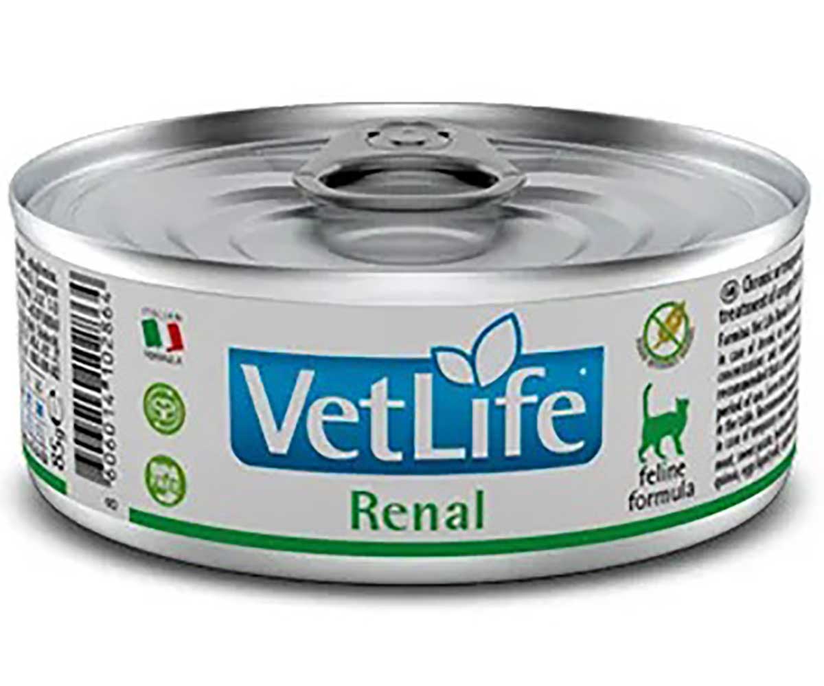 Лечебные Консервы Для Кошек Farmina (Фармина) При Заболевании Почек Vet Life Renal 85г