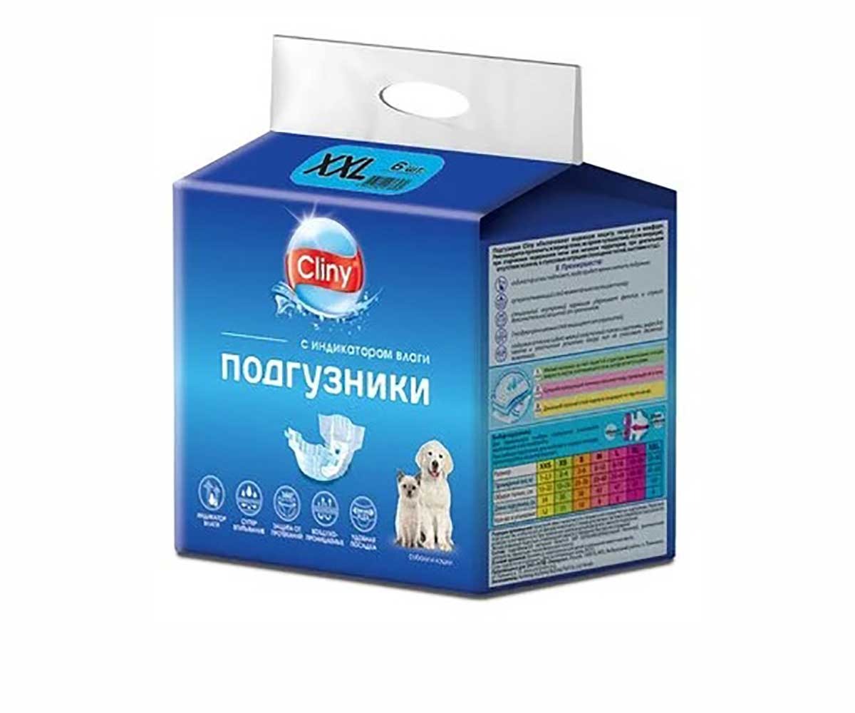 Подгузники Для Собак Cliny (Клини) XXL 25-40кг 6шт К212