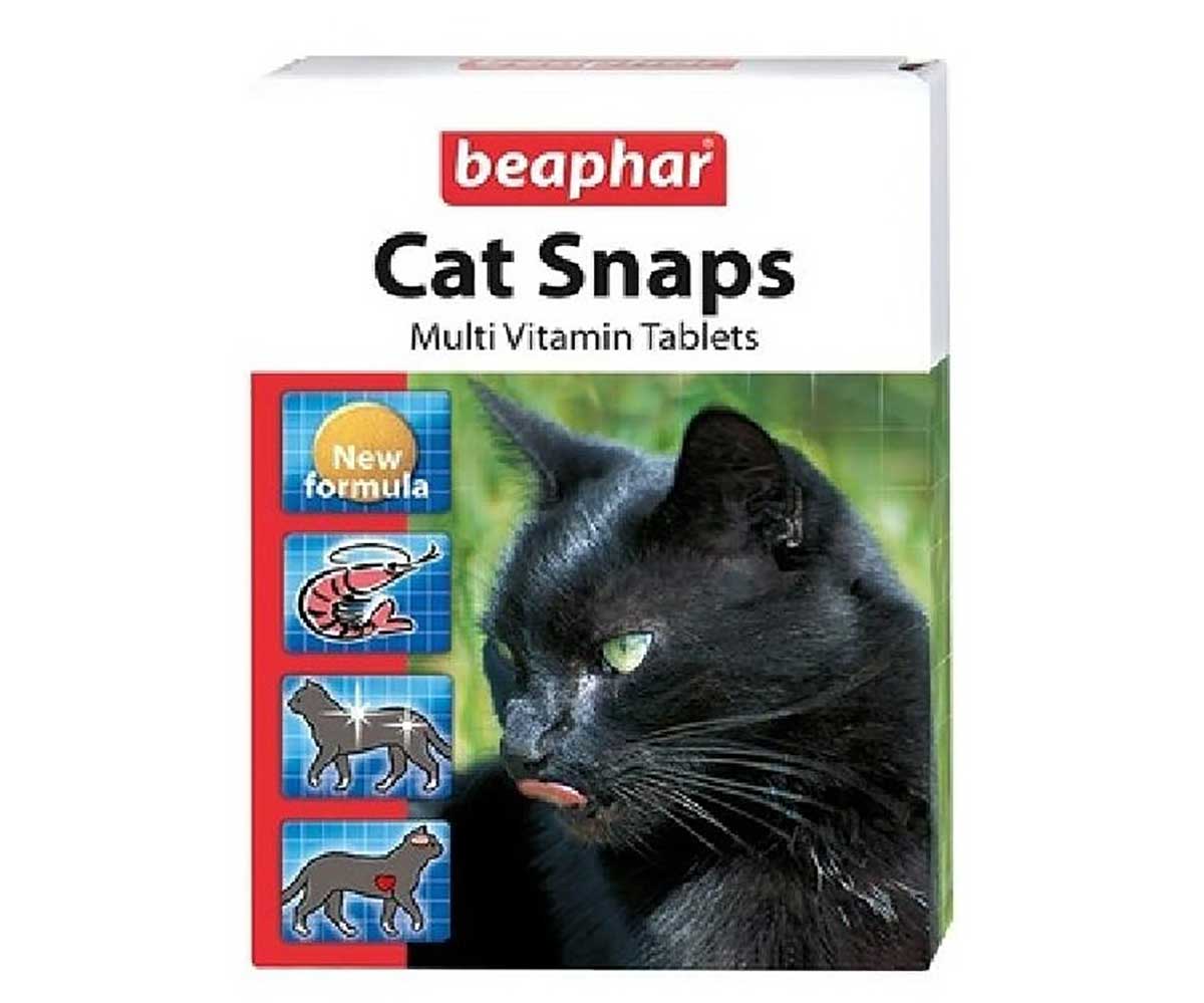 Beaphar (Беафар) Cat Snaps Multi Vitamin Tablets Кормовая Добавка Для Кошек  75шт 12550