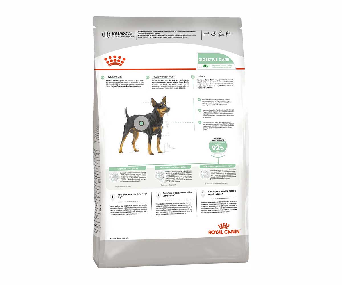Сухой Корм Royal Canin (Роял Канин) Для Собак Мелких Пород с Чувствительным Пищеварением MINI Digestive Care 1кг