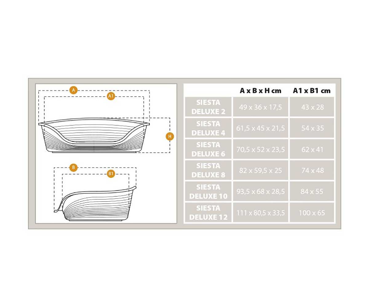 Лежак Для Собак Мелких Пород и Кошек Ferplast (Ферпласт) 82*59,5*25см Siesta Deluxe 8 Темно-Серый 70208947
