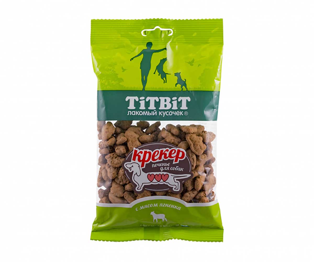 Лакомство Для Собак TiTBiT (Титбит) Крекер с Мясом Ягненка 100г 3854