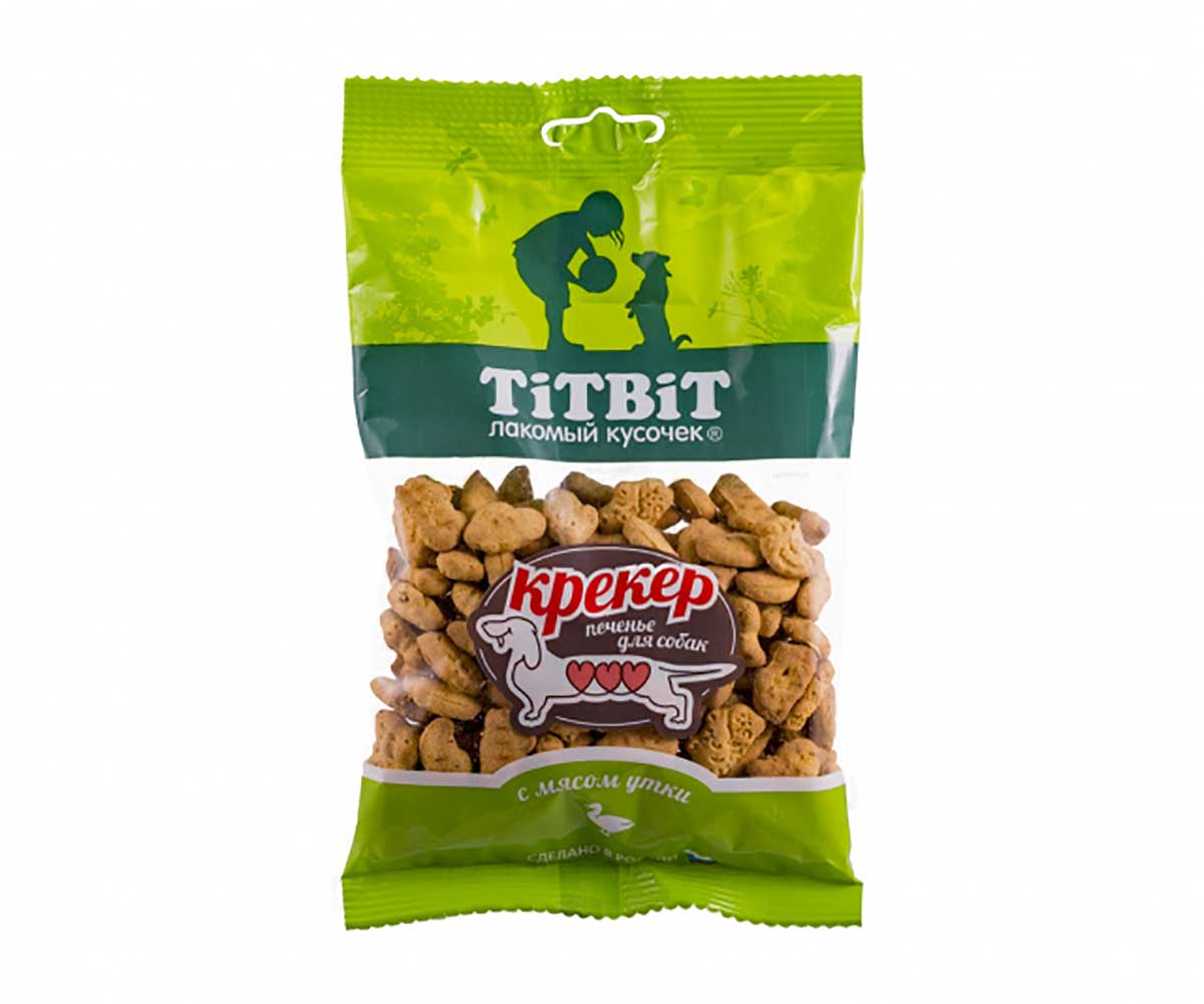 Лакомство Для Собак TiTBiT (Титбит) Крекер с Мясом Утки 100г 3830