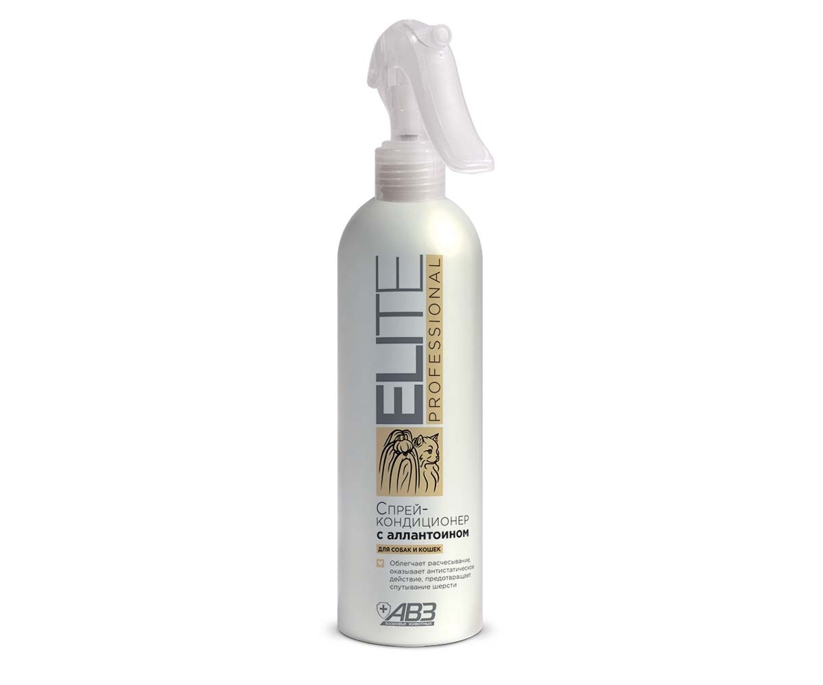 Elite (Элит) Professional Спрей Кондиционер Для Облегчения Расчесывания Шерсти Для Собак и Кошек С Аллантонаином 270мл