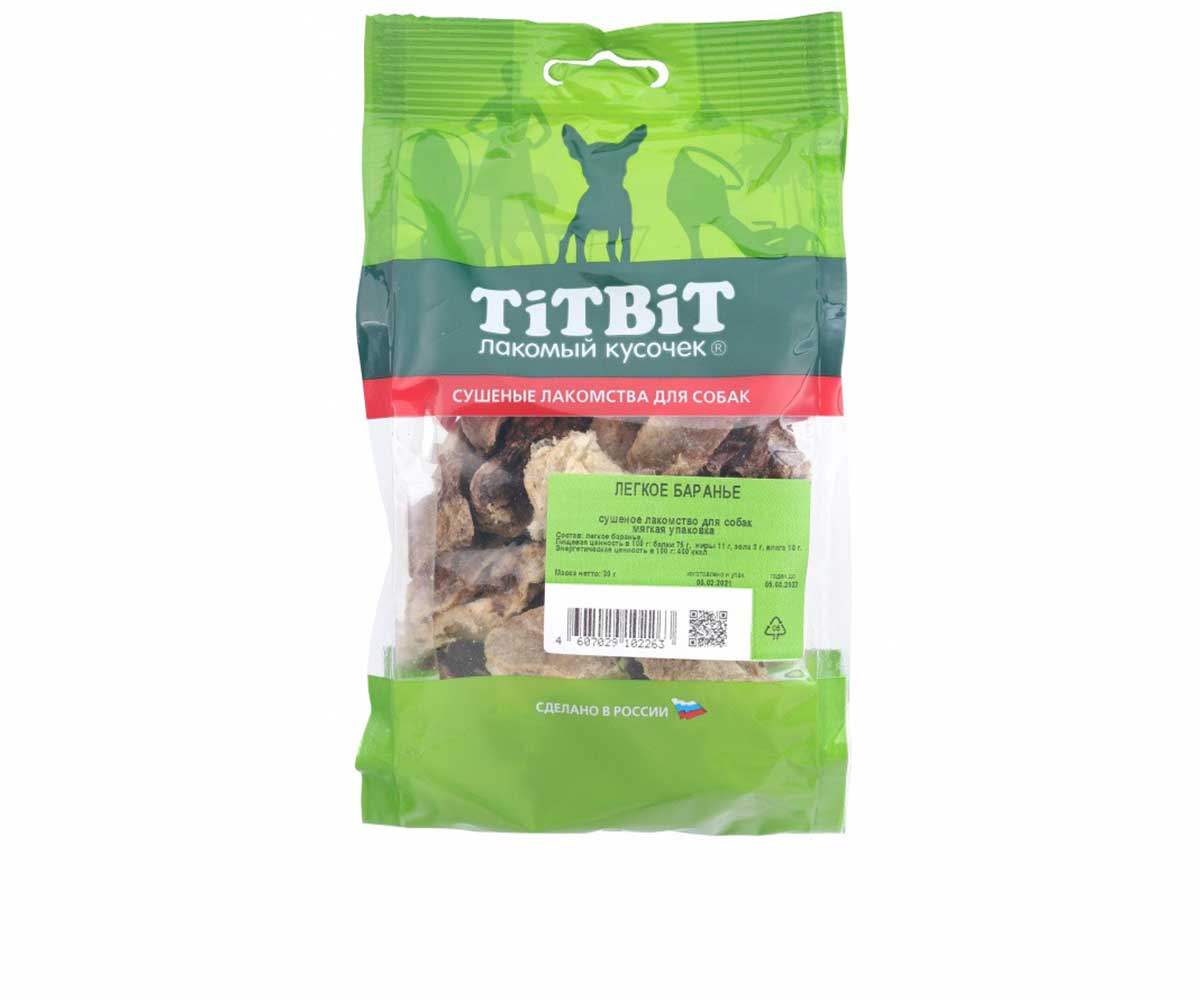 Лакомство Для Собак TiTBit (Титбит) Легкое Баранье 30г 2263