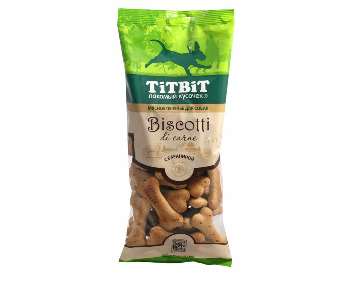 Лакомство Для Собак Titbit (Титбит) Печенье Biscotti с Бараниной 350г