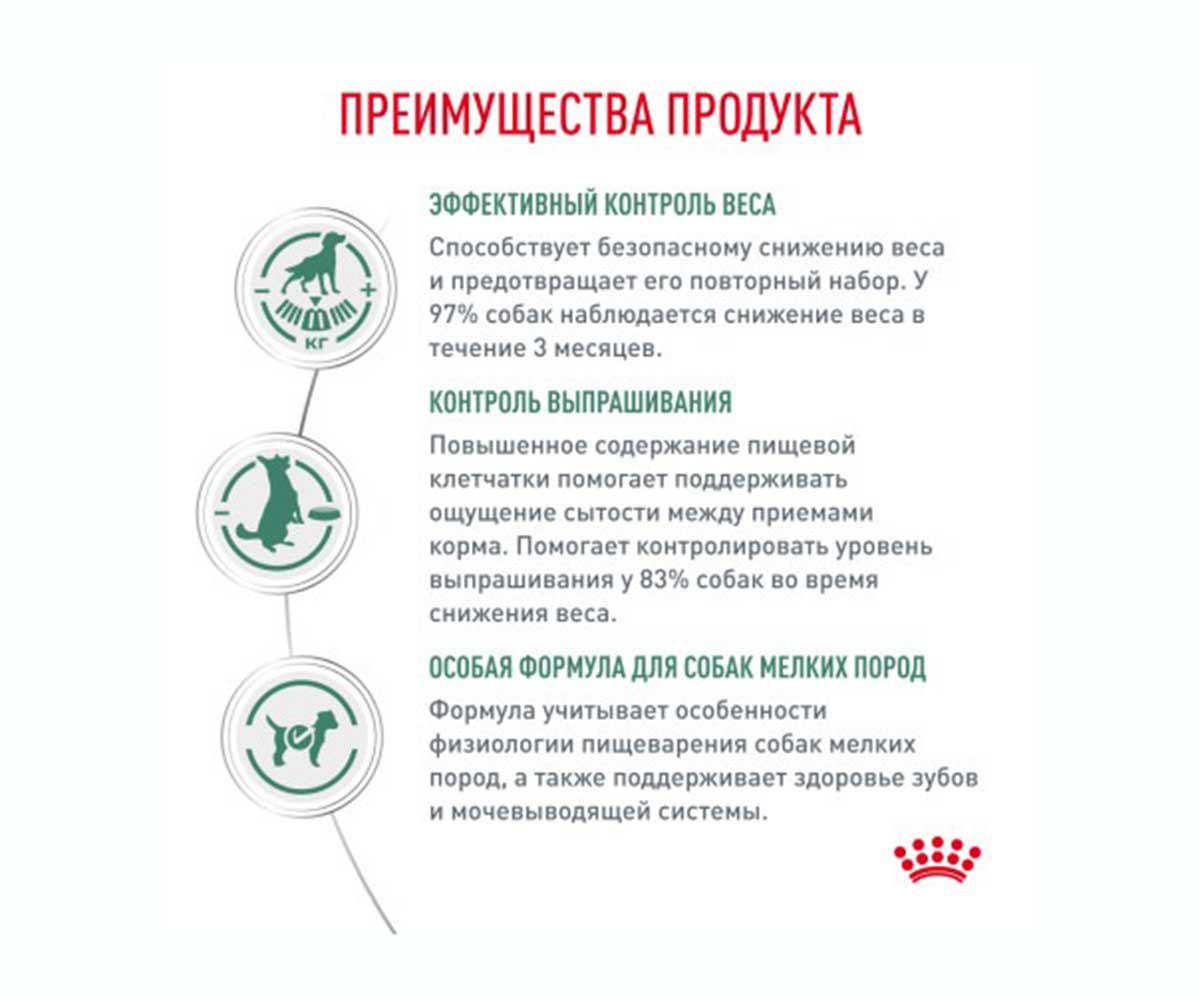 Лечебный Сухой Корм Royal Canin (Роял Канин) Для Собак Мелких Пород Контроль Веса Satiety Weight Management Small Dog S 500г