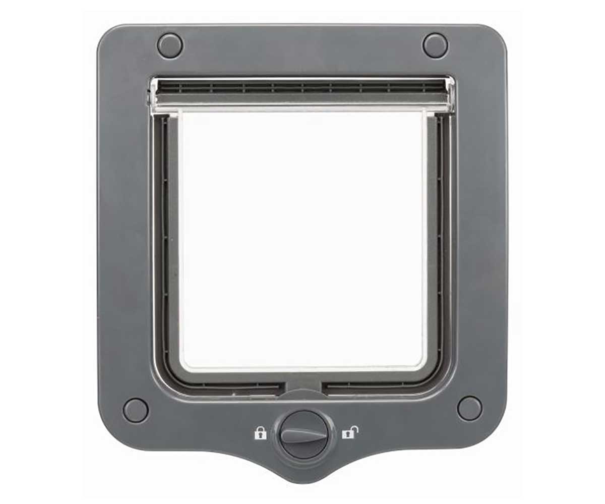 Дверь Для Кошки Trixie (Трикси) 20*22см 2-Way 44202 Серый