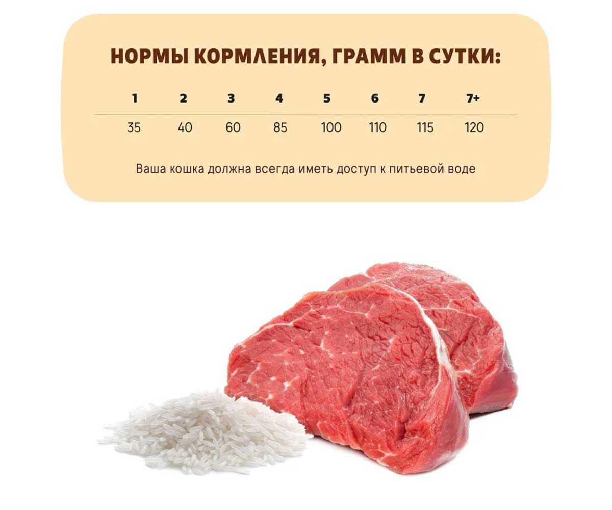 Сухой Корм Для Самых Преданных Для Кошек Телятина и Рис Karmy (Карми) 10кг