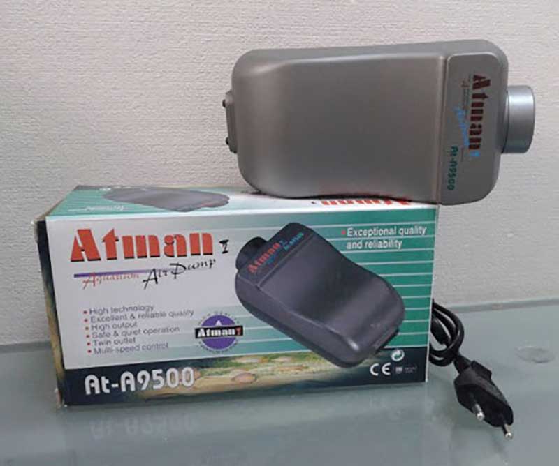 Компрессор Для Аквариума Двухканальный Atman (Атман) 270*2л/ч Регулируемый At-A9500 Атм-At-A9500
