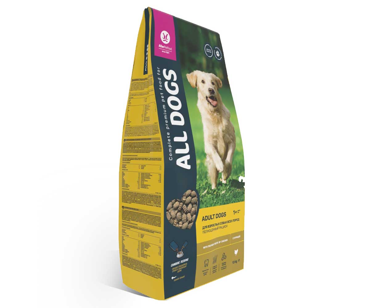 Сухой Корм All Dogs (Олл Догс) Для Собак Курица 13кг