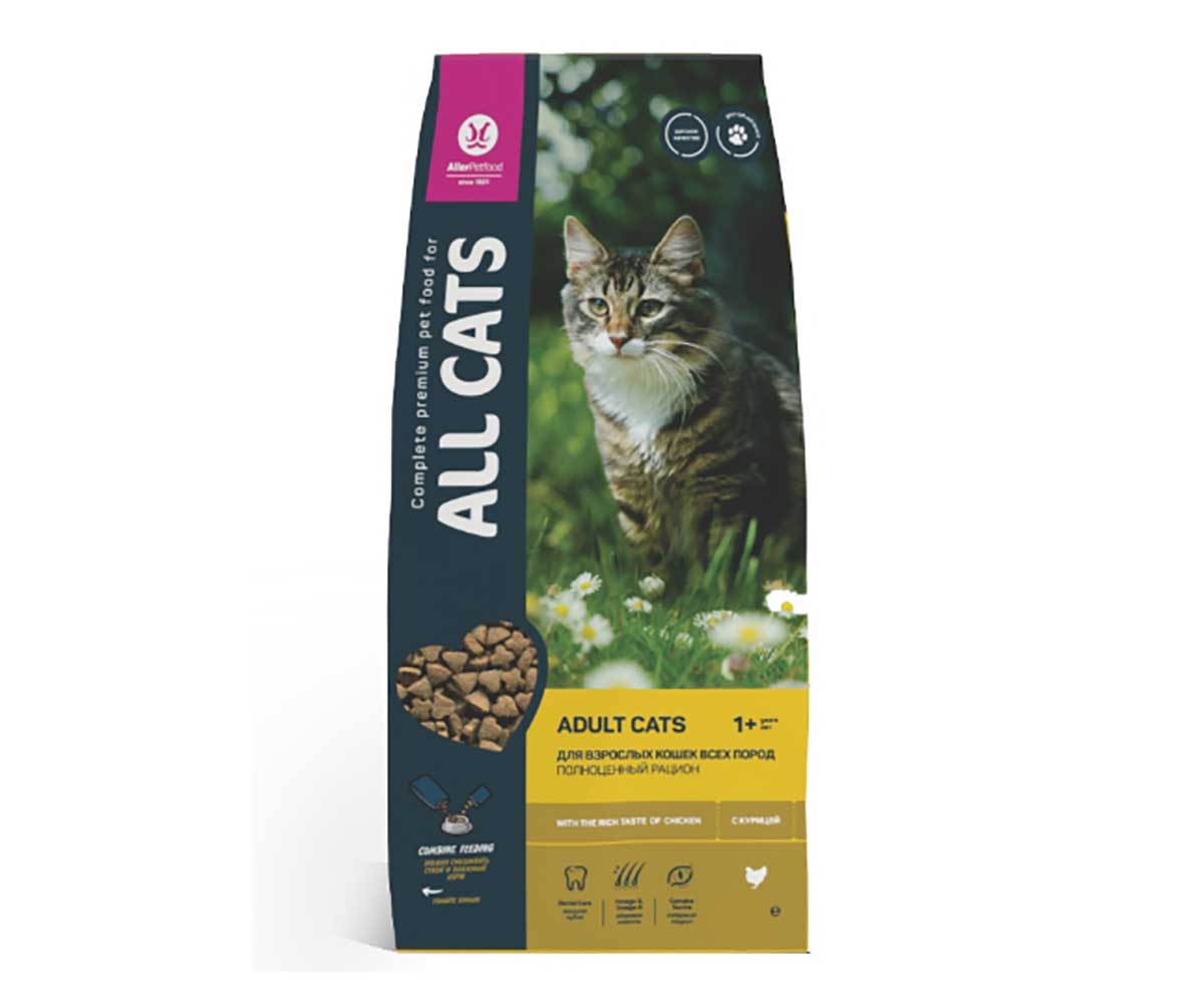 Сухой Корм All Cats (Олл Кэтс) Для Кошек Курица 13кг