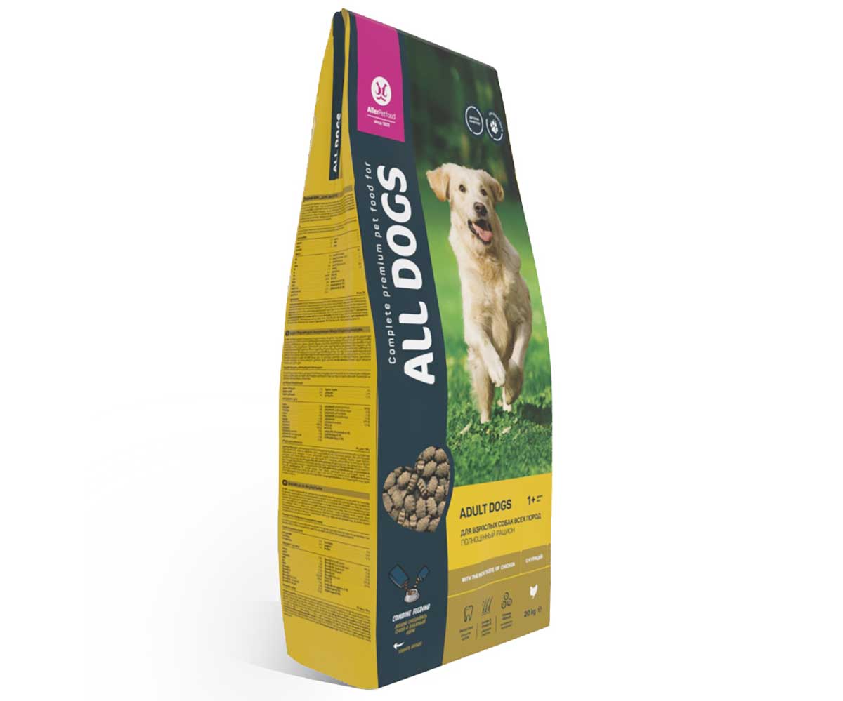 Сухой Корм All Dogs (Олл Догс) Для Собак Курица 20кг