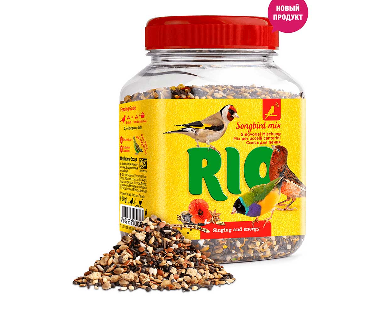Лакомство Для Птиц Смесь Для Стимулирования Пения 240г Rio (Рио)