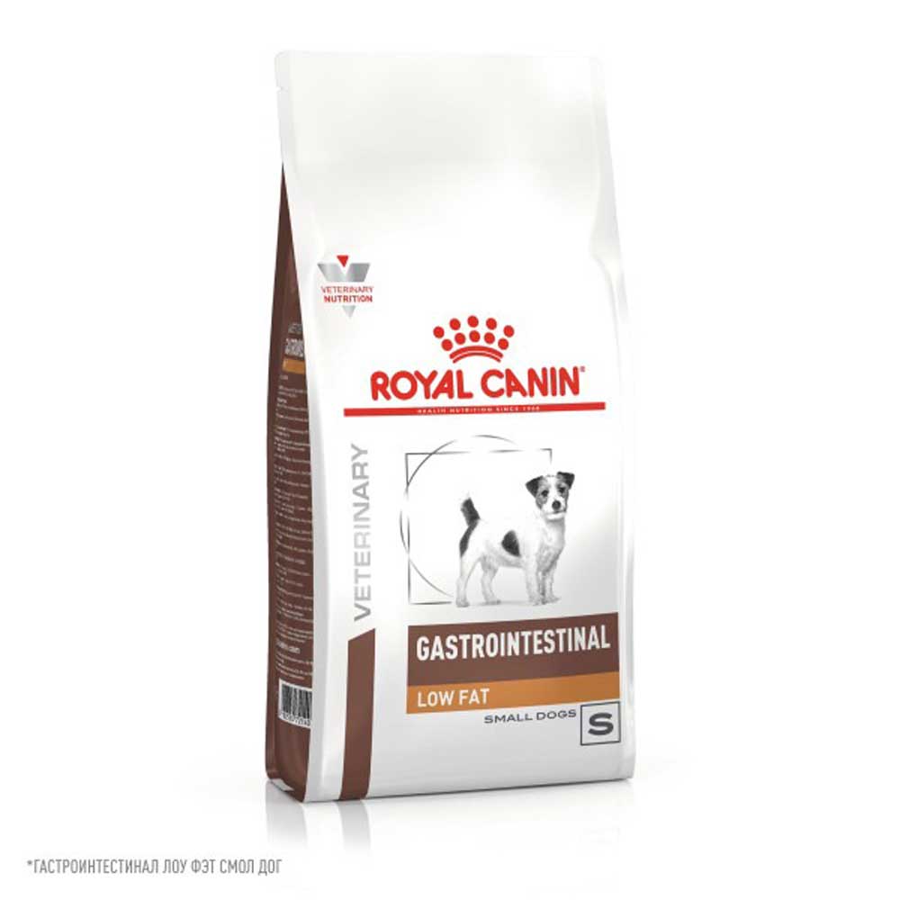 Лечебный Сухой Корм Royal Canin (Роял Канин) Для Собак Мелких Пород При Заболеваниях ЖКТ с Пониженным Содержанием Жиров Gastro Intestinal Low Fat LF22 Small Dog S 1кг