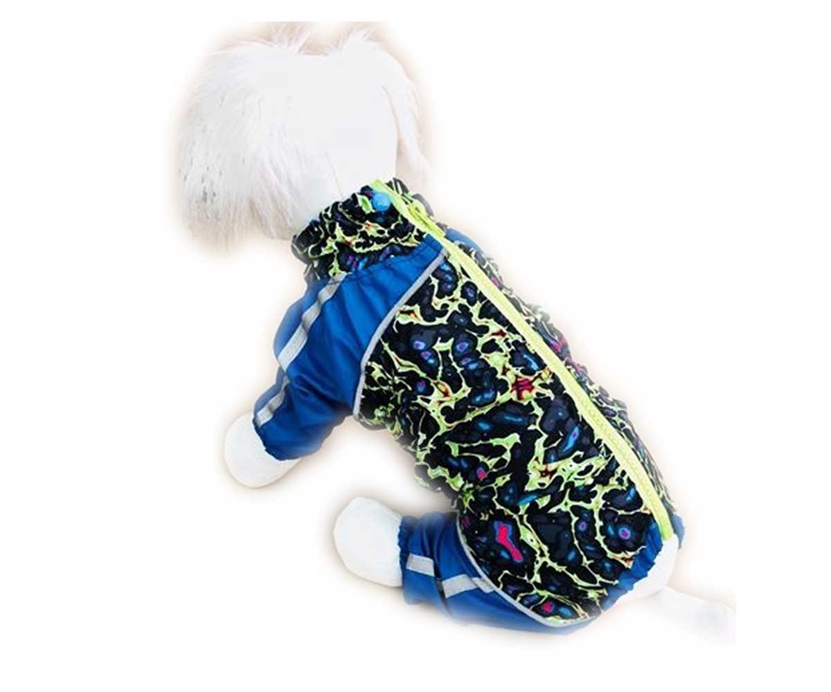 Дождевик Для Собак Миниатюрных Пород Малахит 10 Мальчик Синий Pet Fashion (Пет Фешн)