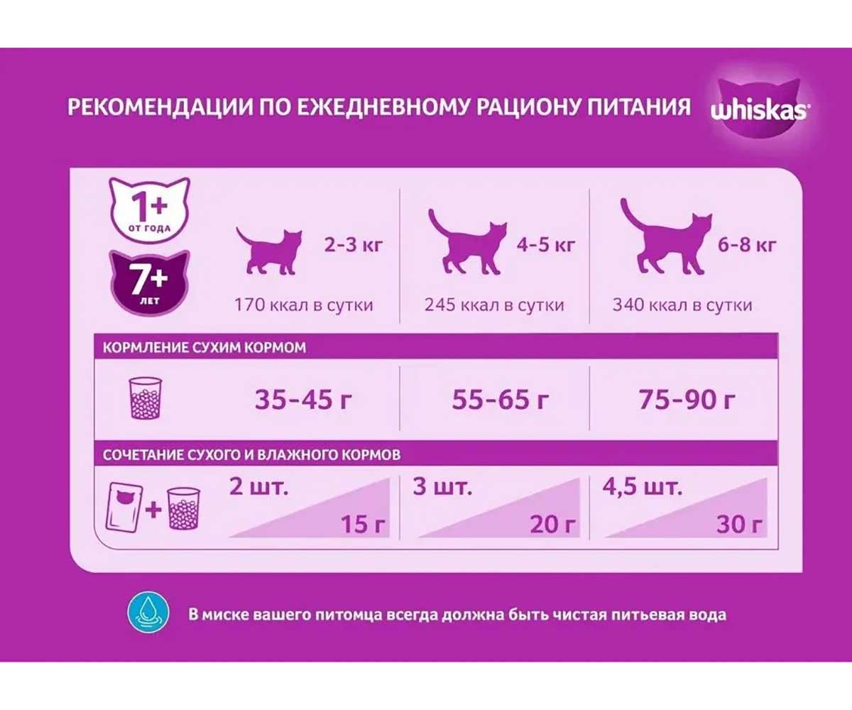 Сухой Корм Whiskas (Вискас) Для Кошек Подушечки Лосось Паштет Аппетитный Обед 350г (1*9)