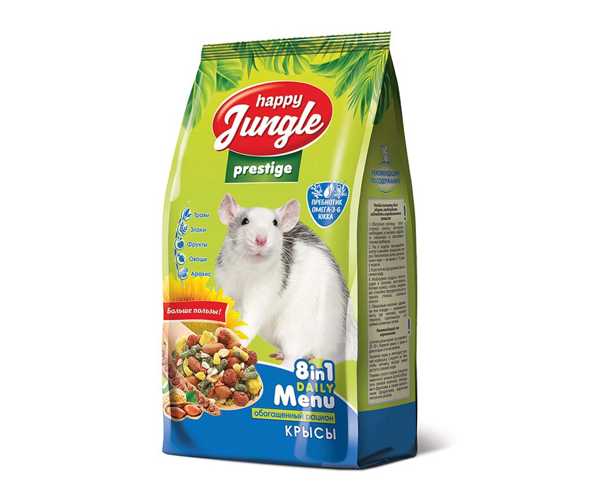 Корм для Крыс Happy Jungle (Хэппи Джангл) Prestige 500г J402