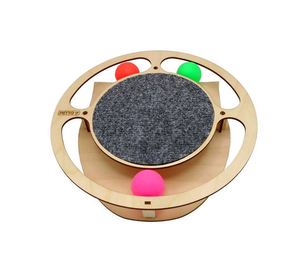 Игрушка Для Кошек GoSi (ГоСи) Игровой Трек Круг с Шариками и Когтеточкой 32*28*3.6см PETTO 07330