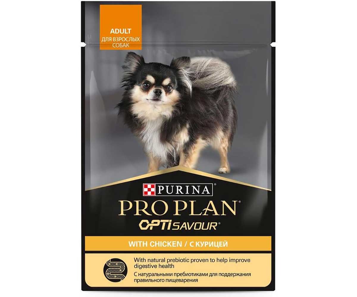 Влажный Корм ProPlan (ПроПлан) Для Собак Мелких Пород Курица в Соусе Adult Chicken 85г (1*24)