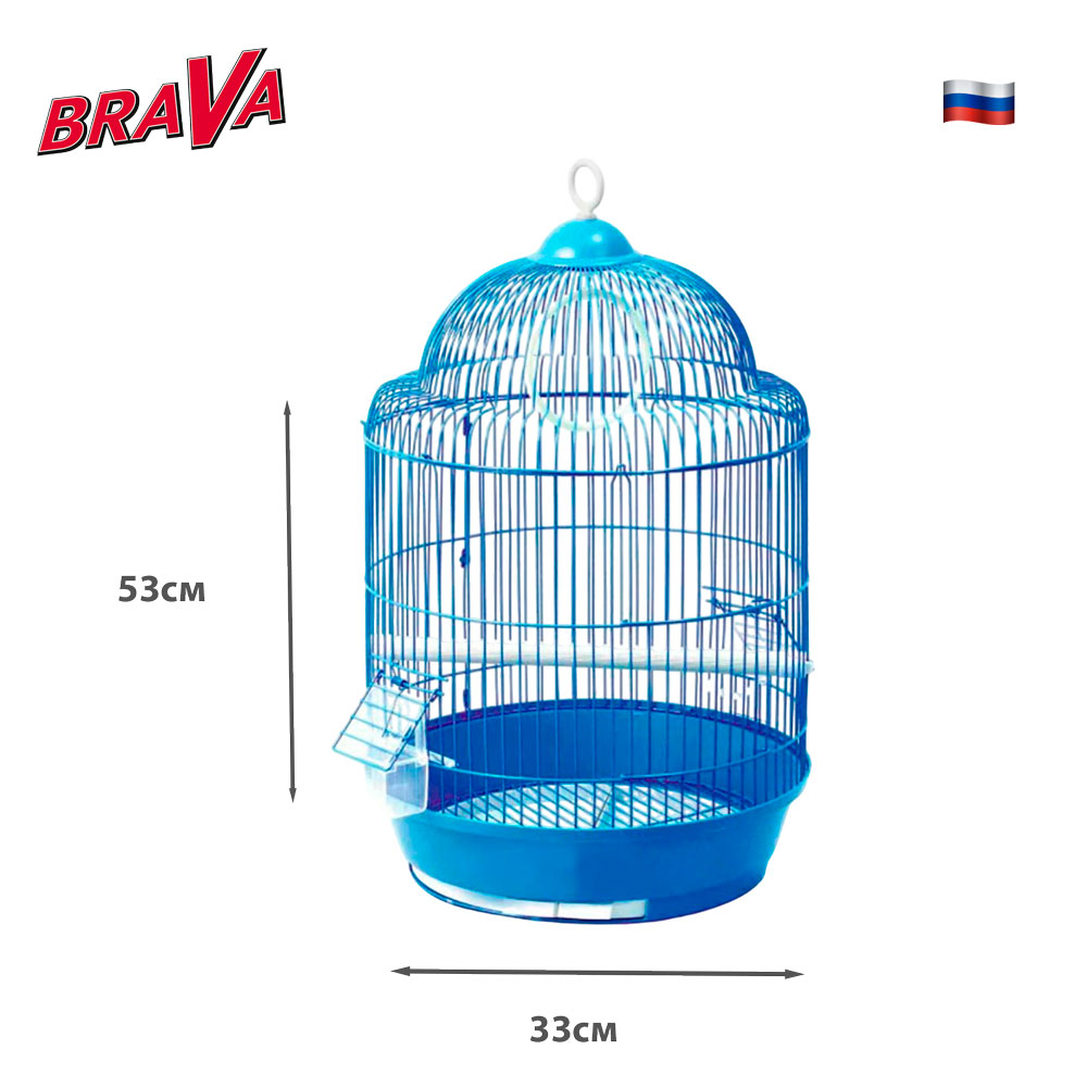 Клетка Для Птиц Brava (Брава) №А309 33*53см /15/ МИКС