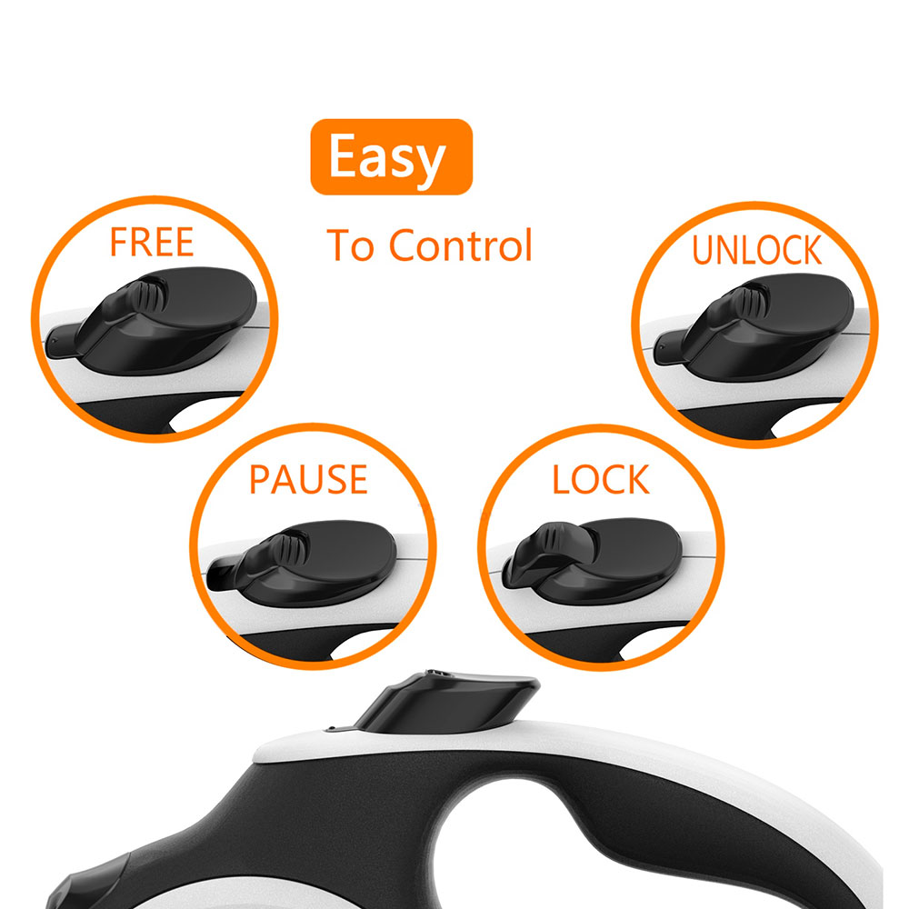 Рулетка Для Собак Мелких и Средних Пород Xcho (Иксхо) Luxe S 5м 15кг Лента Белая 51415
