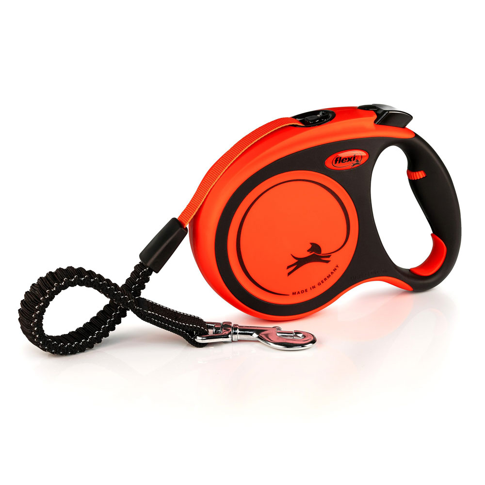 Рулетка Для Собак Крупных и Гигантских Пород Flexi (Флекси) Xtreme L 5м До 65кг Лента Оранжевая