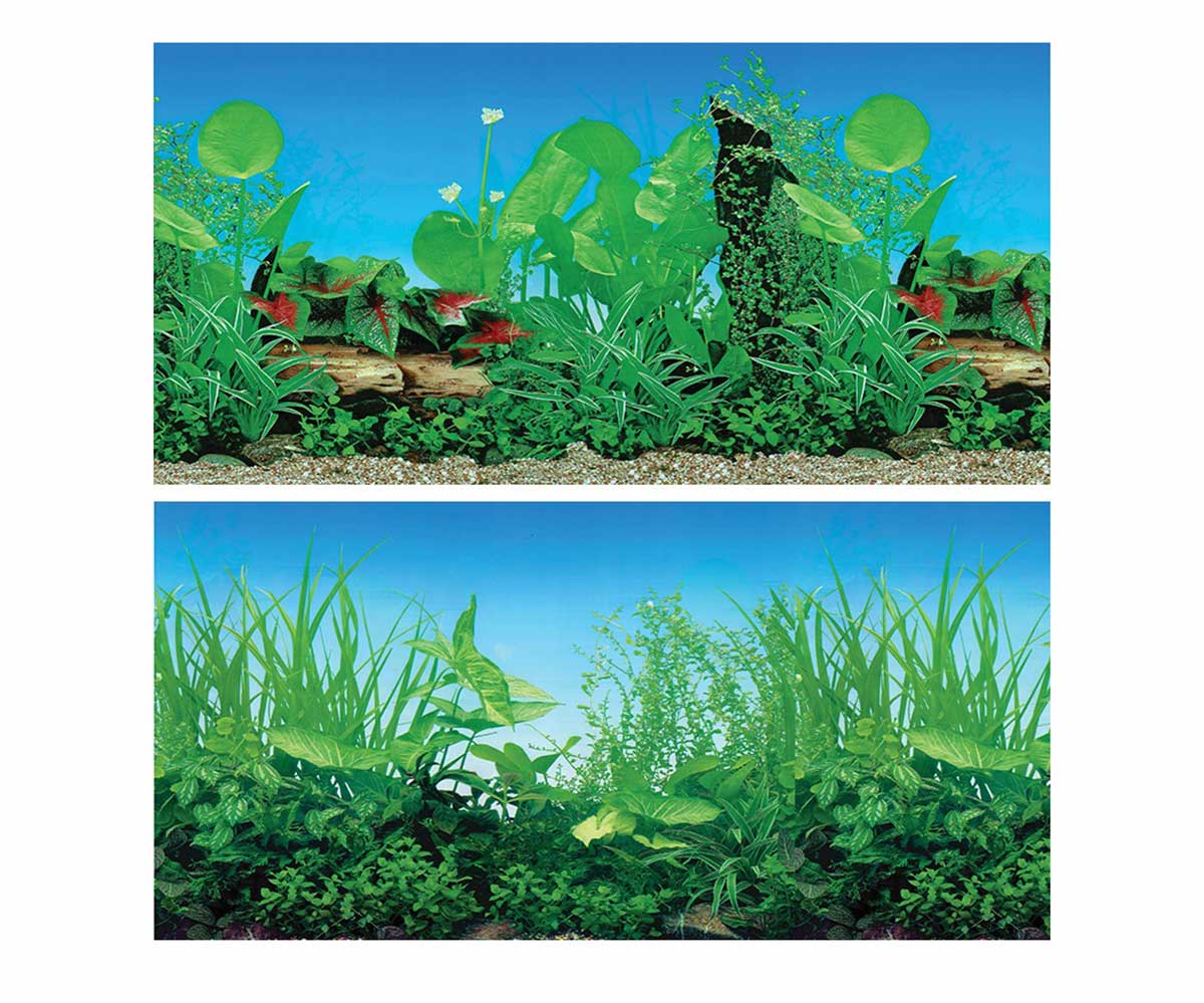 Фон Laguna (Лагуна) 9011/9051 Прибрежные Заросли/Зеленый Микс 500*1000мм 74064079