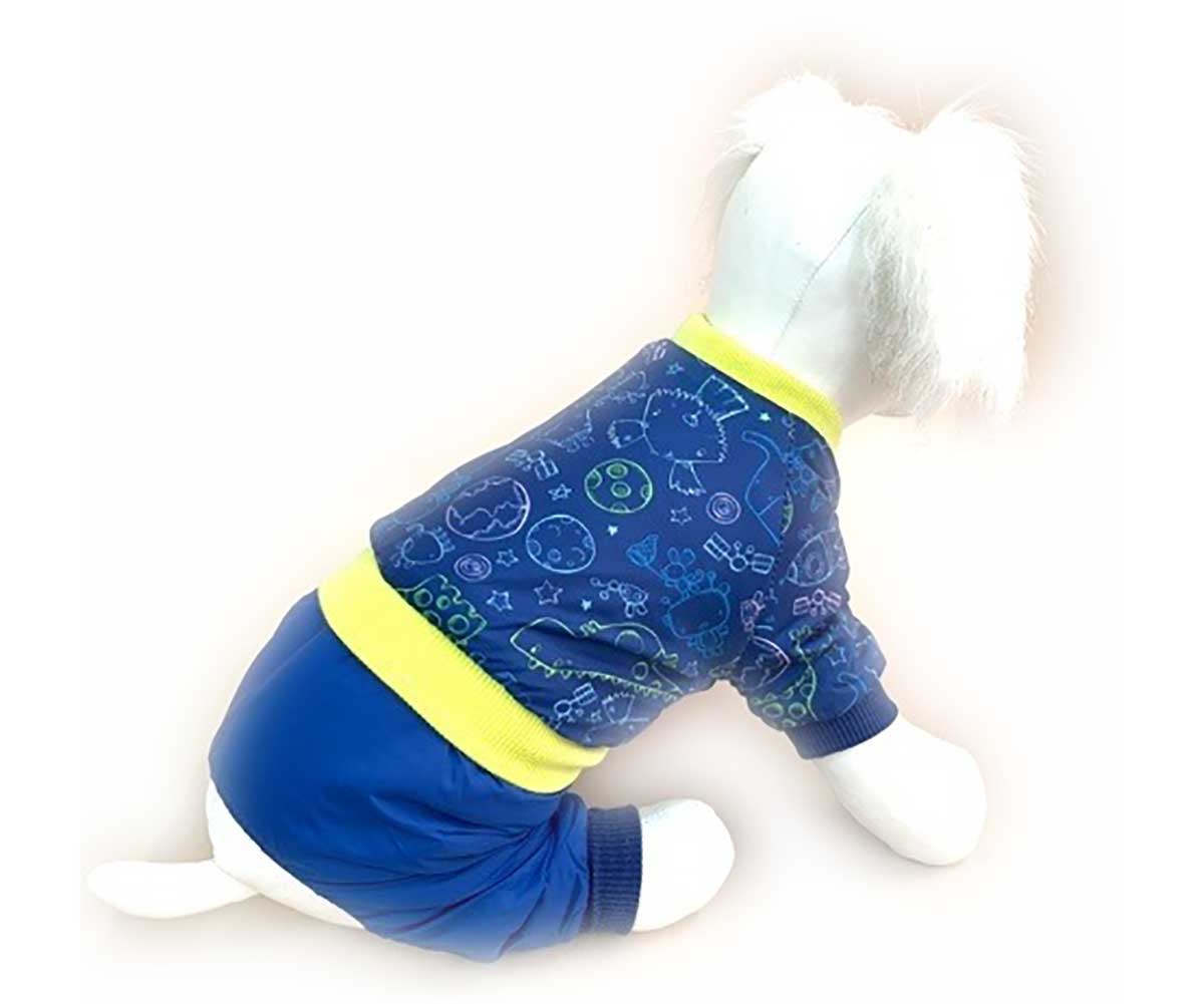 Комбинезон Для Собак Мелких Пород Pet Fashion (Пет Фешн) Galaxy Ultra 18 Мех Синий