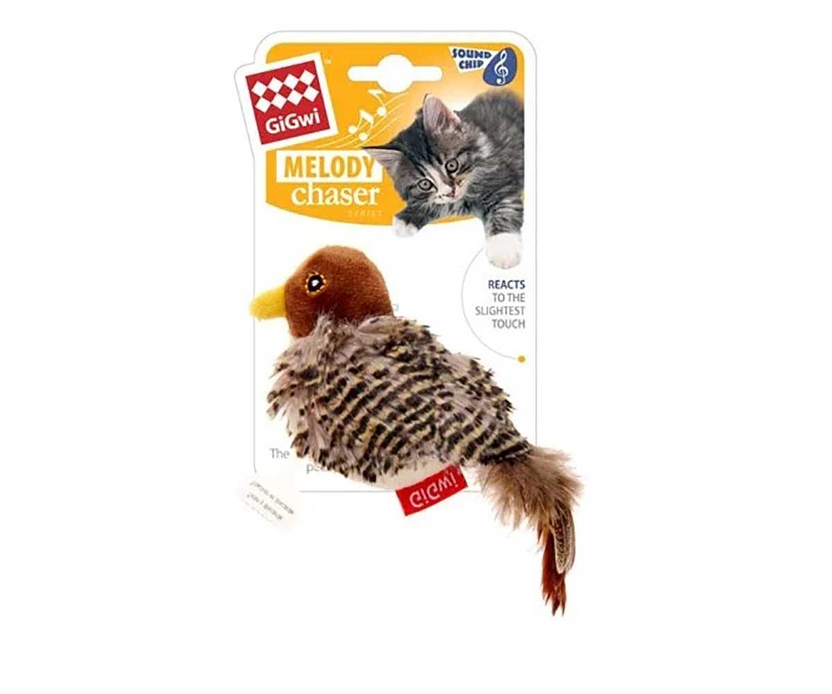 Игрушка Gigwi (Гигви) Птичка Со Звуковым Чипом 13см 75306