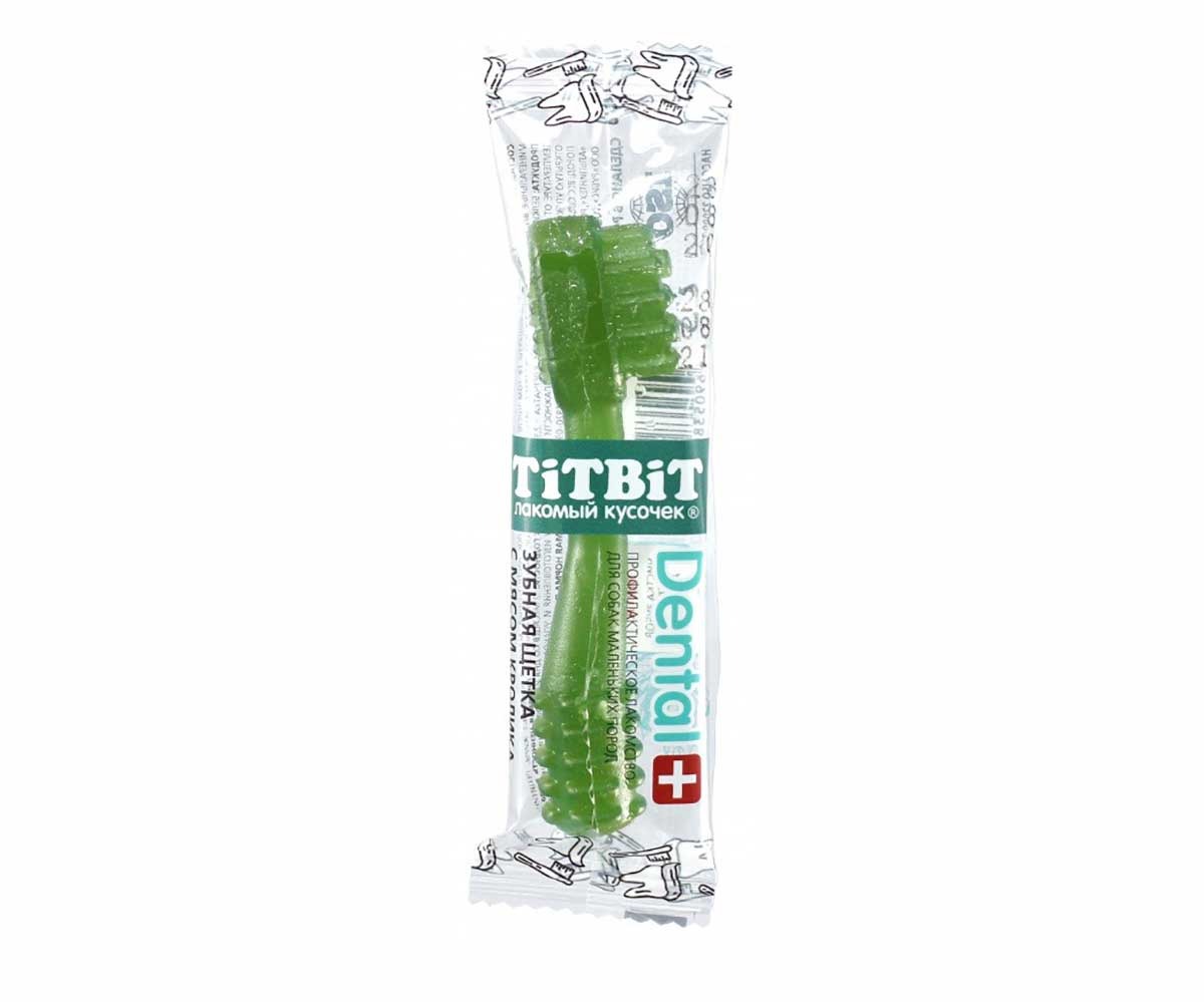 Лакомство TiTBiT (Титбит) Для Собак Дентал+Зубная Щетка с Мясом Кролика 019887