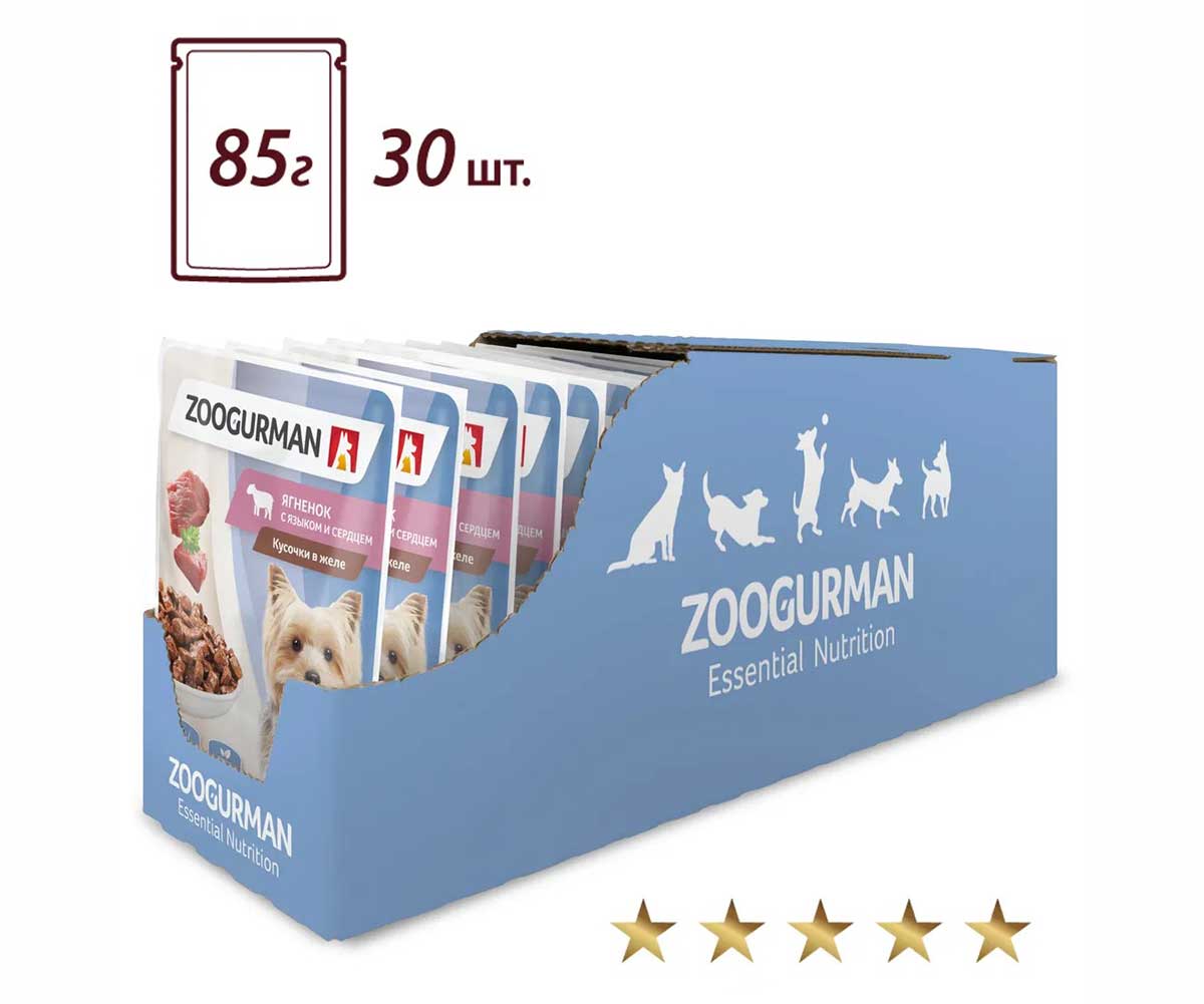 Влажный Корм Zoogurman (Зоогурман) Для Собак Ягненок, Язык и Сердце 85г 1150