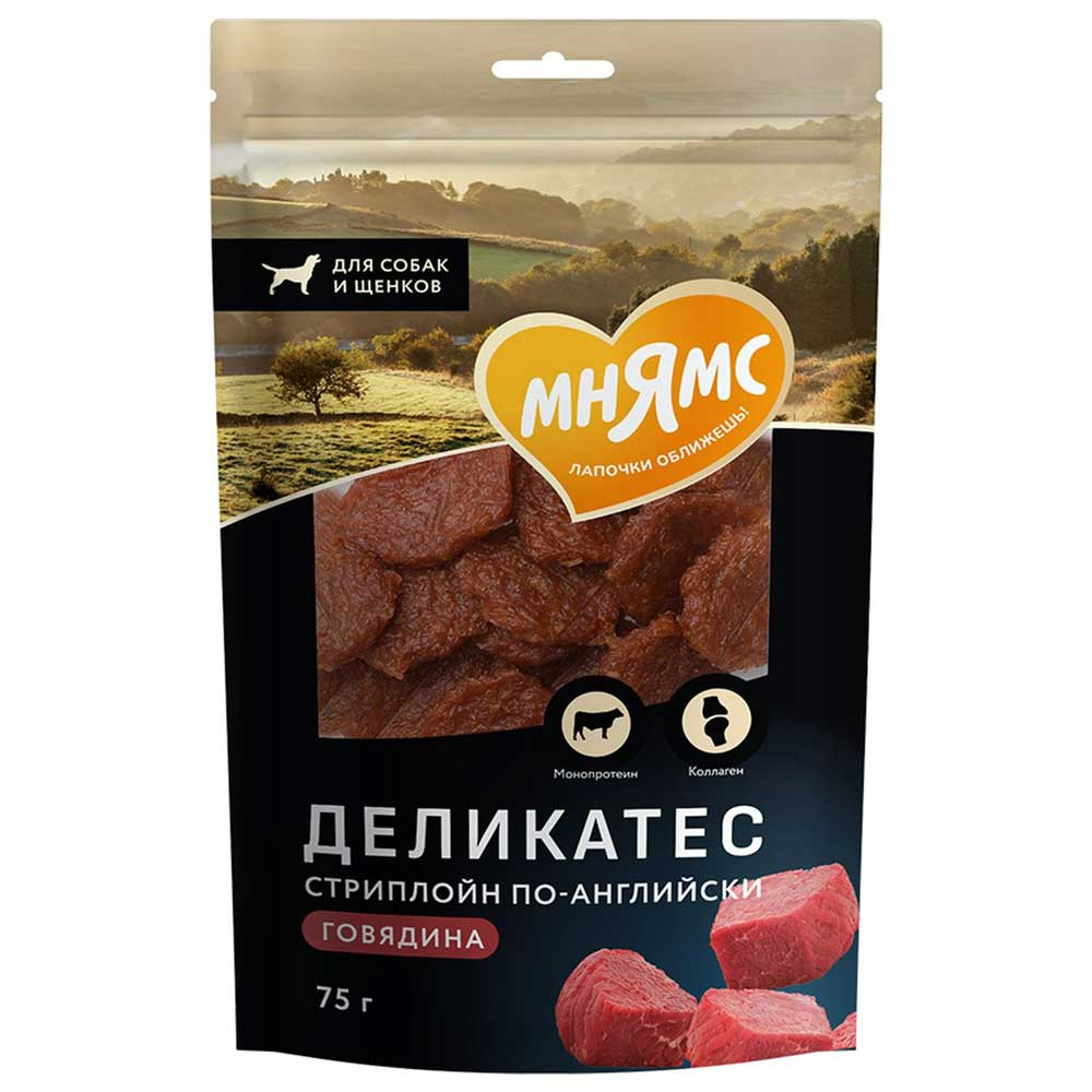 Лакомство Мнямс Стриплойн По-Английски Для Собак 75г