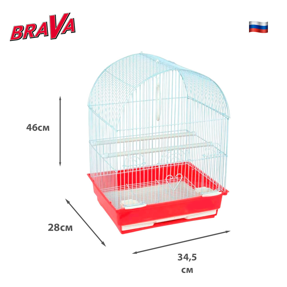 Клетка Brava (Брава) Для Птиц А400 34,5*28*46см Вв-А2-905 /10/