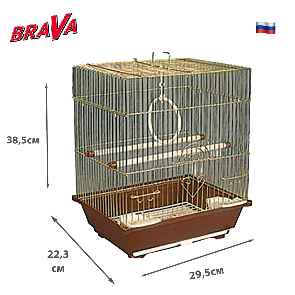 Клетка Brava (Брава) Для Птиц А105-G 29,5*22,3*38,5см Вв-А2-911 /10/
