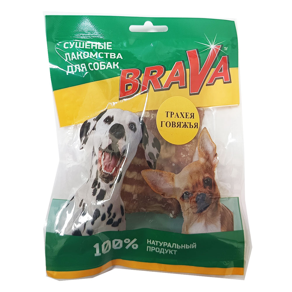 Лакомство Для Собак Brava (Брава) Трахея Говяжья Малая 8см
