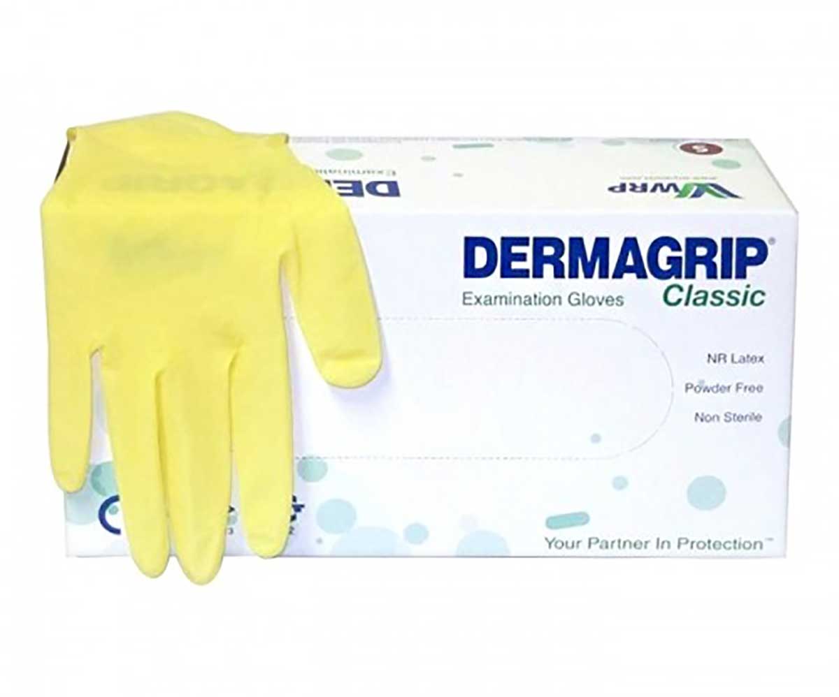 Перчатки Dermagrip (Дермагрип) Classic Латекс Смотровые Нестерильные Неопудренные 7,5-M 50пар