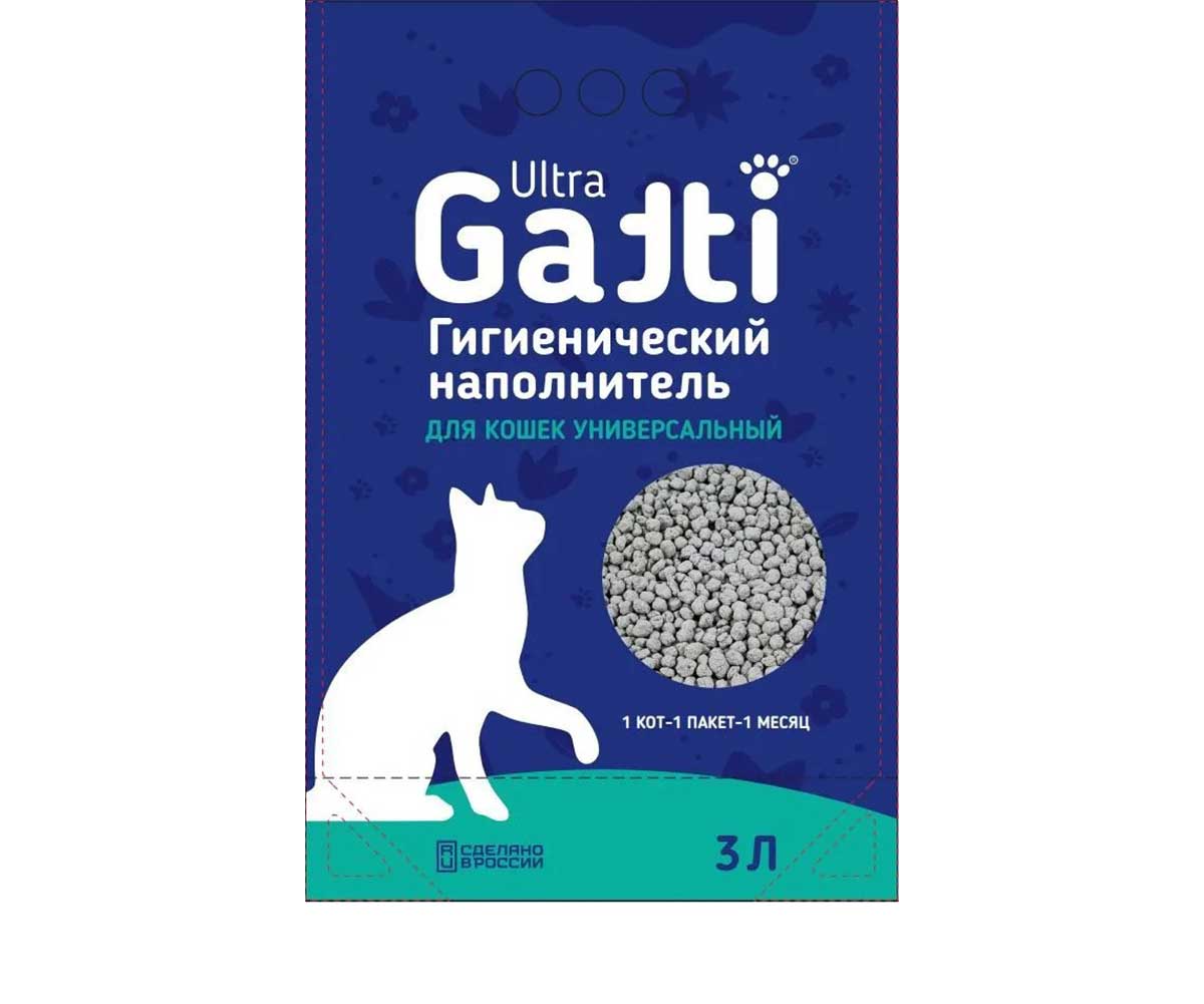 Наполнитель Gatti (Гатти) Ultra Универсальный Для Кошек 3л