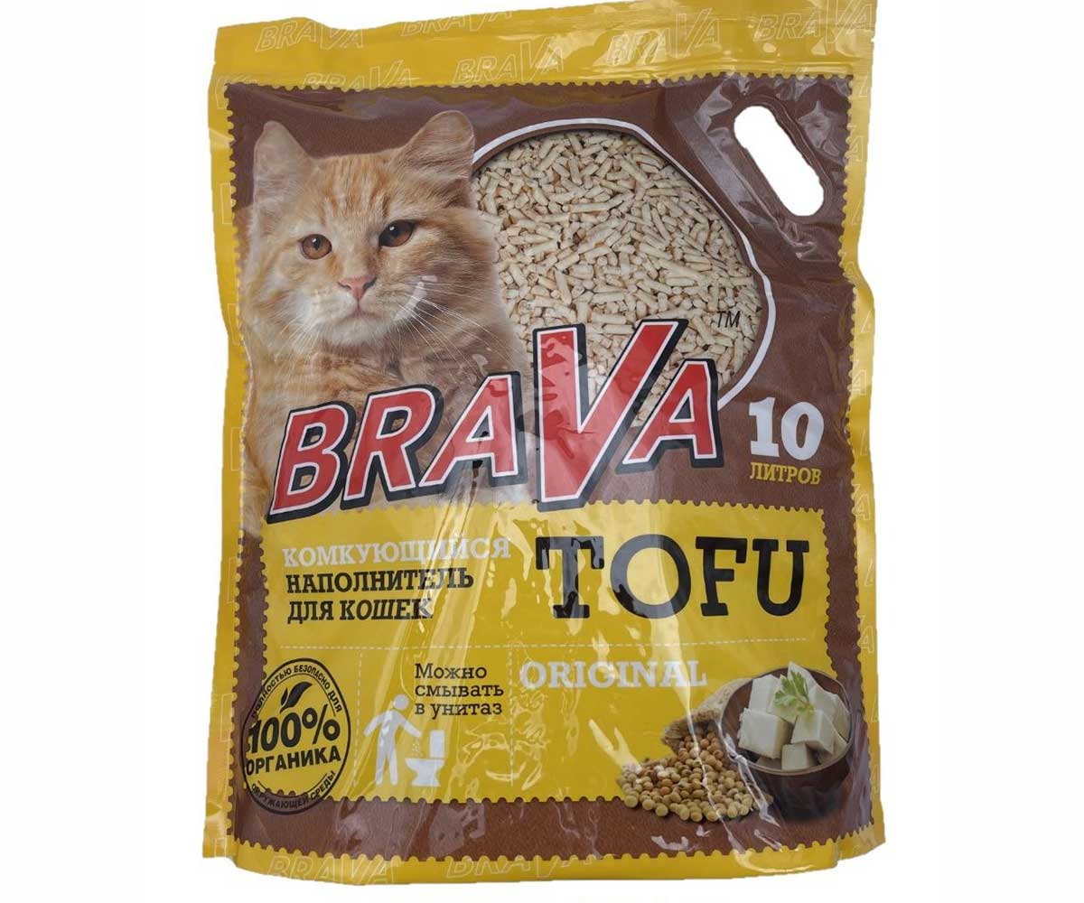 Наполнитель Brava (Брава) Тофу 10л Original (1*4)