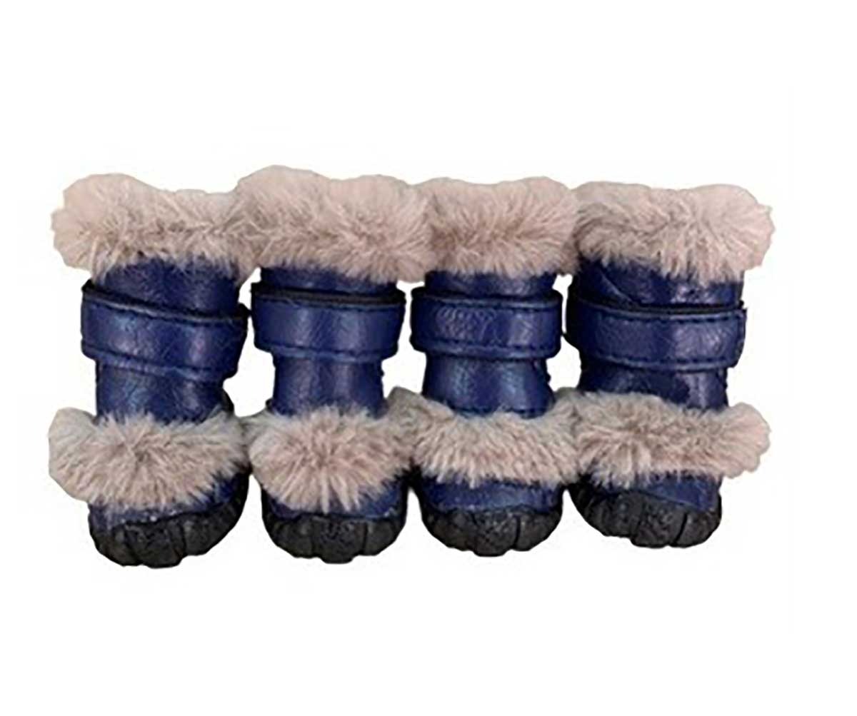 Унтики Pet Fashion (Пет Фешн) Для Собак Миниатюрных Пород Зимушка 1 Мех Синий