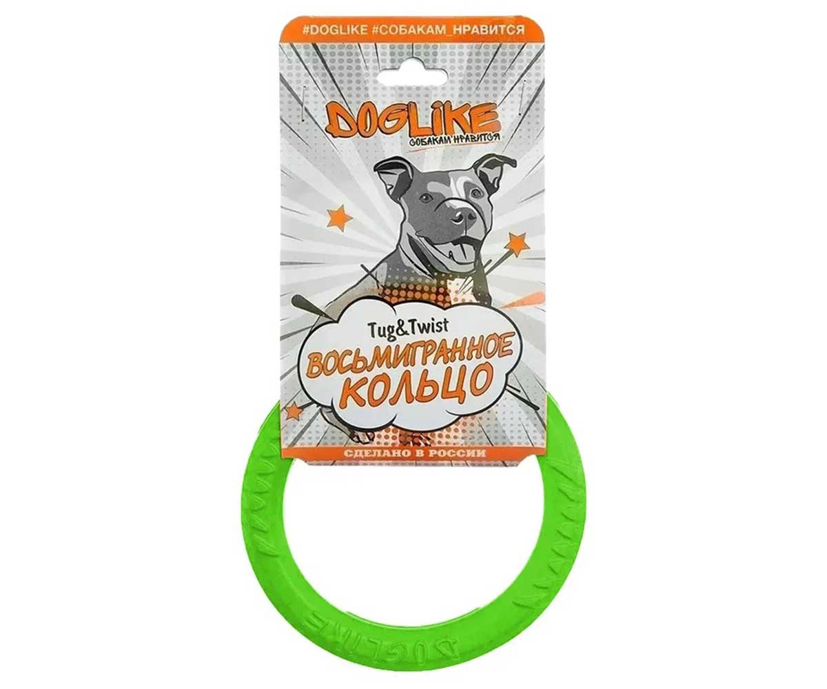 Игрушка Doglike (Доглайк) Для Собак Кольцо 8-Гранное 11.5-12.5см Крохотное D-0395 Зеленый