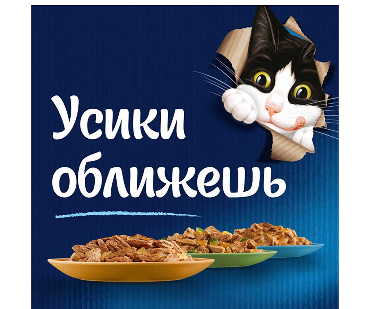 Влажный Корм Felix (Феликс) Аппетитные Кусочки Для Кошек Говядина 75г (1*26)