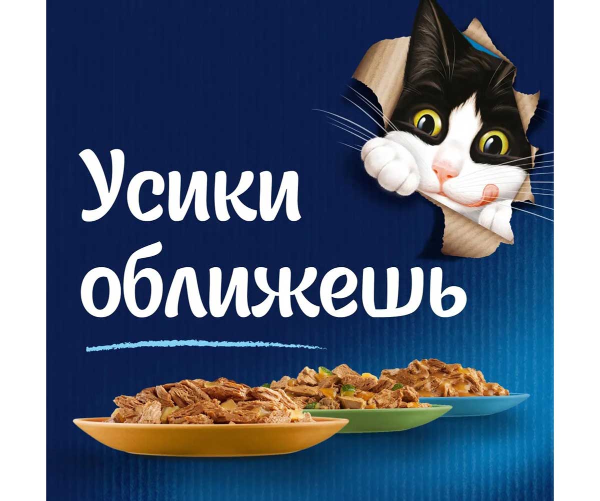 Влажный Корм Felix (Феликс) Для Кошек Говядина и Томат в Соусе Sensation 75г (1*26)