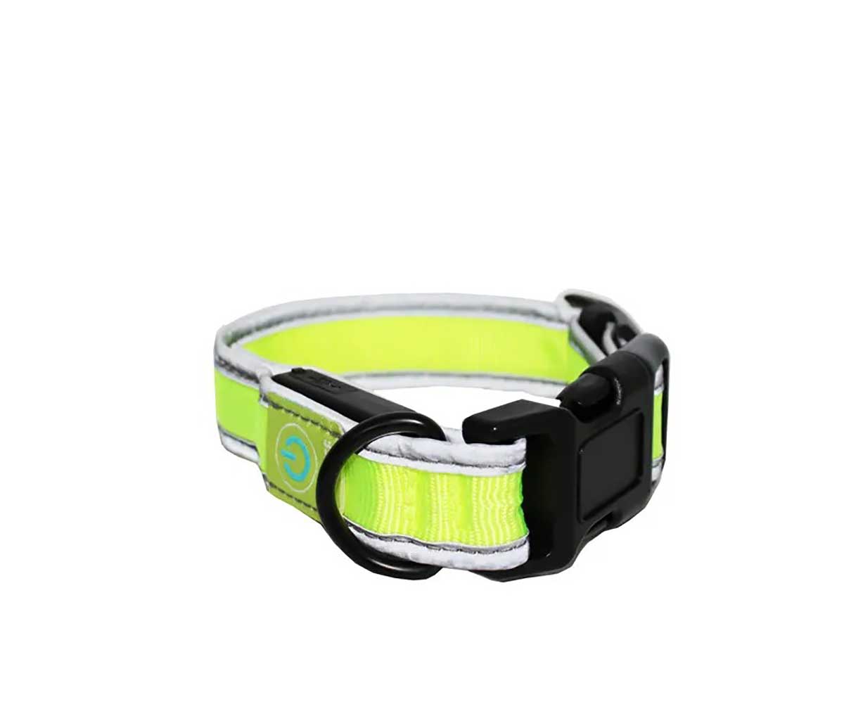 Ошейник Led (Лэд) Usb Эконил 2,5*25-30см Xs Ц906 Нейлон Желтый