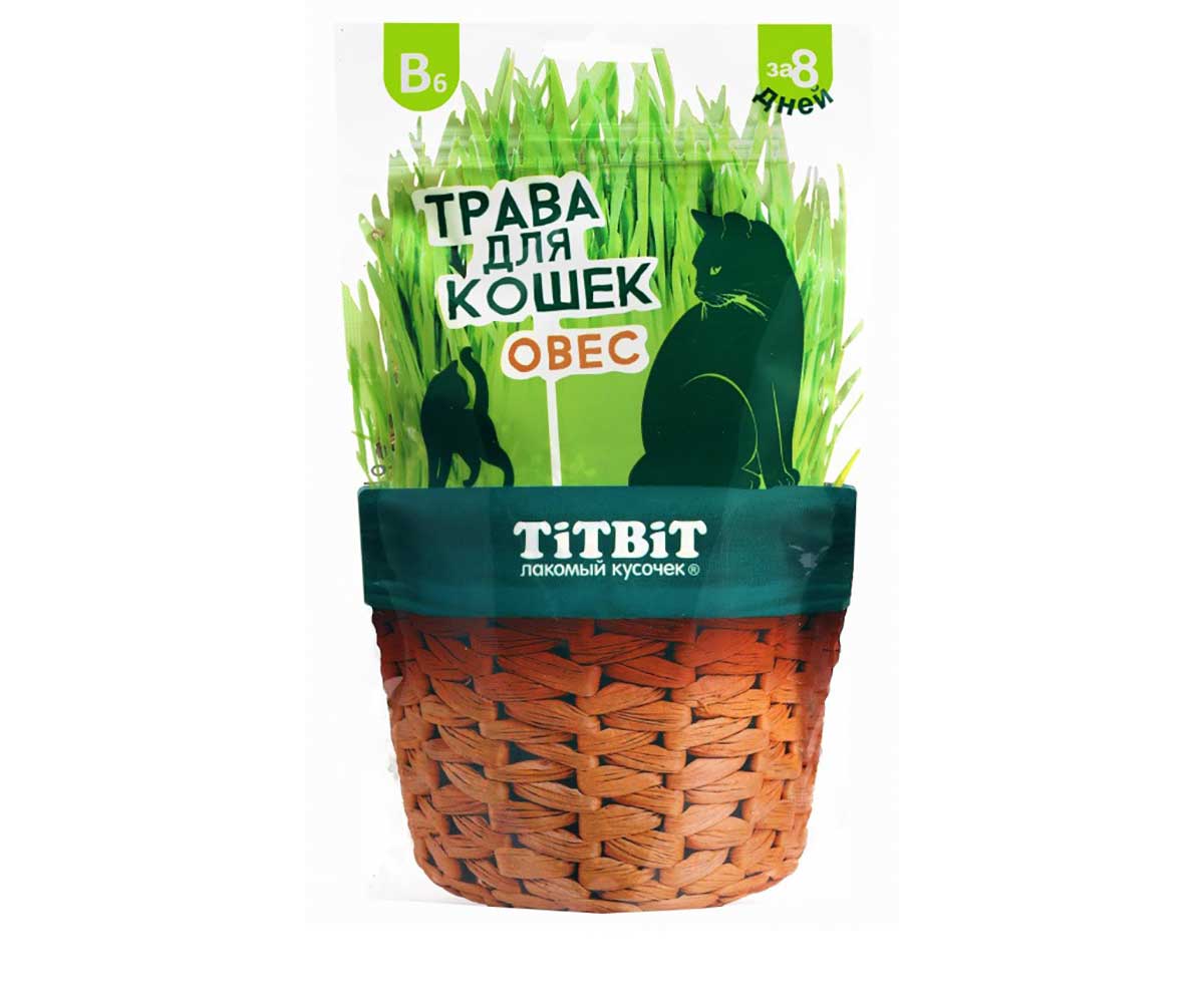 TiTBiT (Титбит) Травка Для Кошек Овес 60г 024751